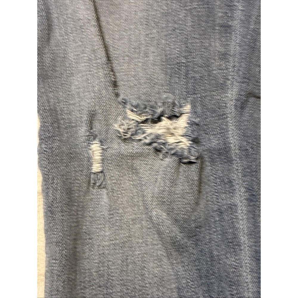 Kut from the Kloth Women Jeans Reese 4 Mid-rise Straight-leg Med Blue Distressed - Picture 9 of 13